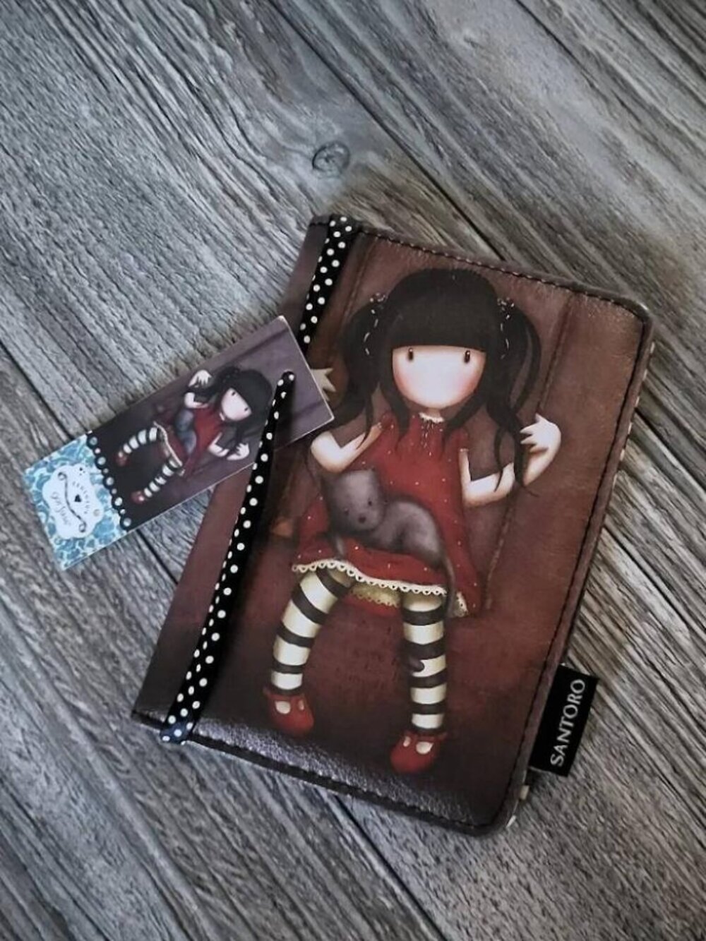 SANTORO Gorjuss Ruby Red Passport Holder Travel Case NWT